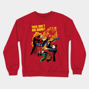 ARMED DINOSAUR VS PLUMBERS / Red variant Crewneck Sweatshirt